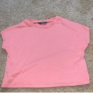 Shein Pink Crop Top